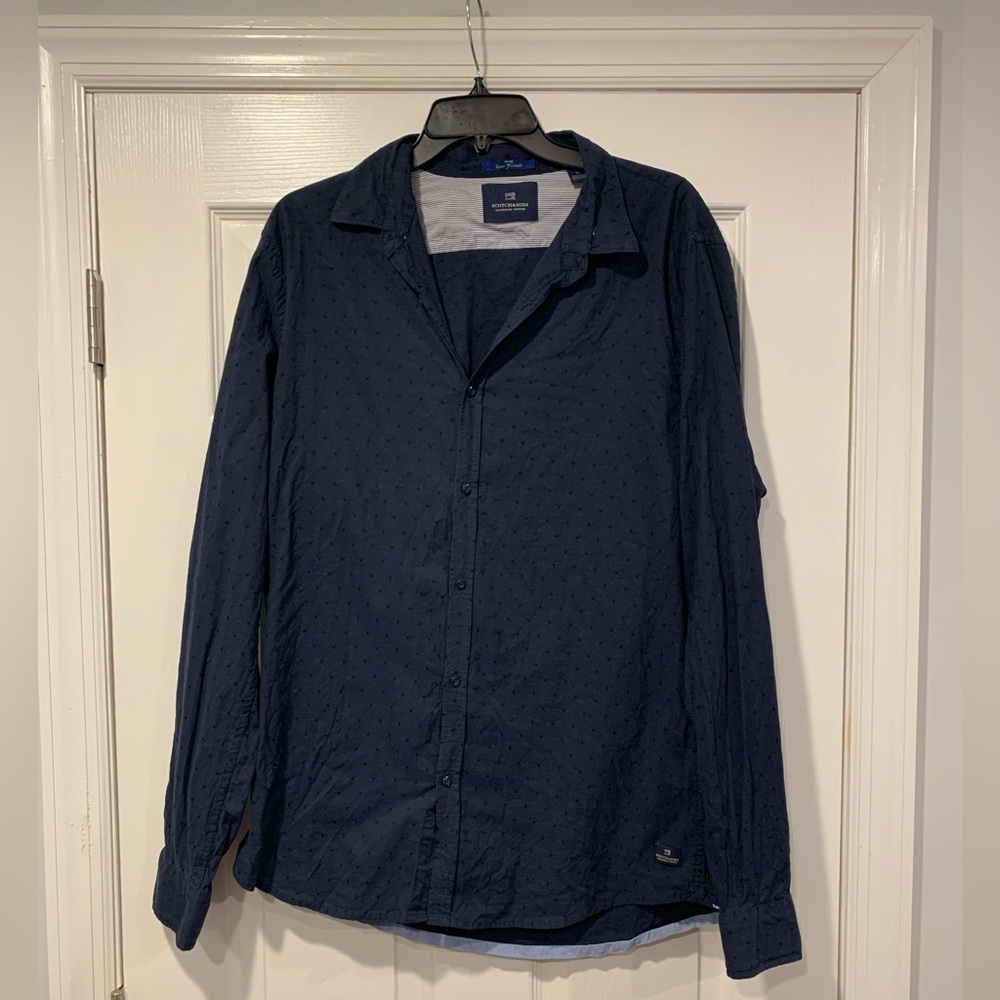 Scotch & Soda Long Sleeve Button Down Shirt